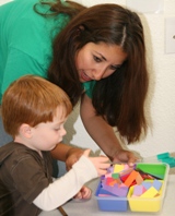 Miss Blanca teaching colors through choice