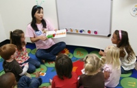 3-5 year olds learning the Hungry Catepillar Unit